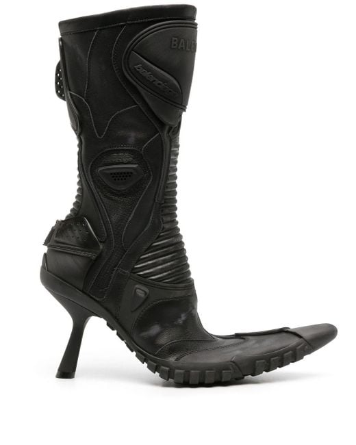 Balenciaga Biker 90mm レザーブーツ Black
