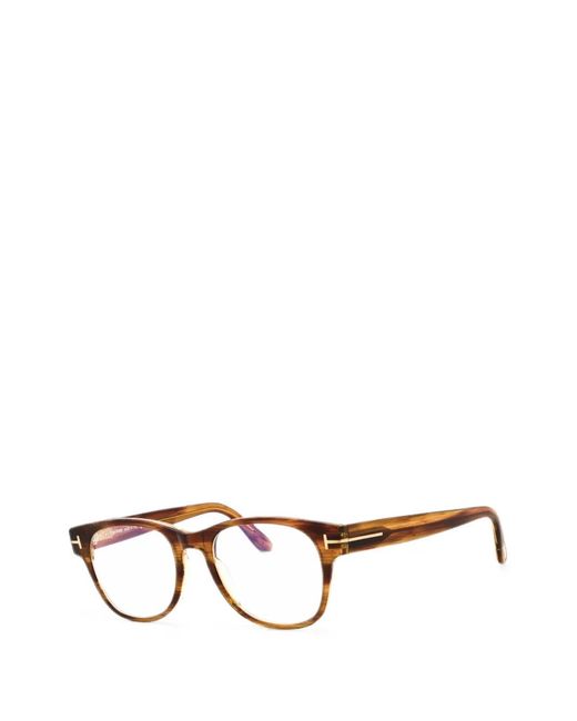 Tom Ford Brown Oval-Frame Glasses for men