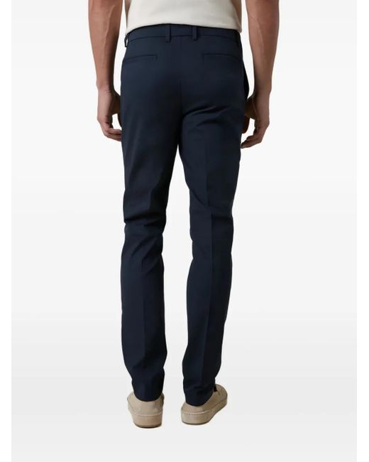 Aurélien Blue Stretch-Cotton Trousers for men
