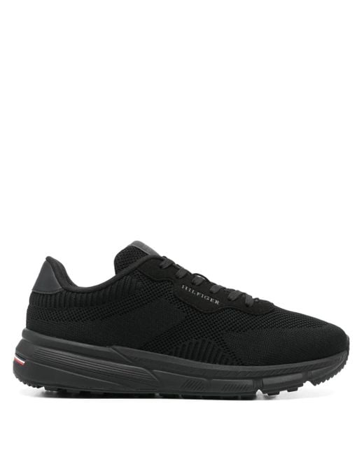 メンズ Tommy Hilfiger ニット スニーカー Black