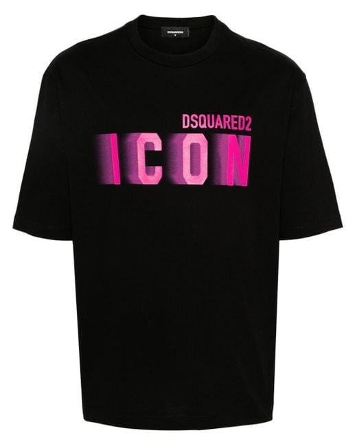 Camiseta con motivo Icon DSquared² de hombre de color Black