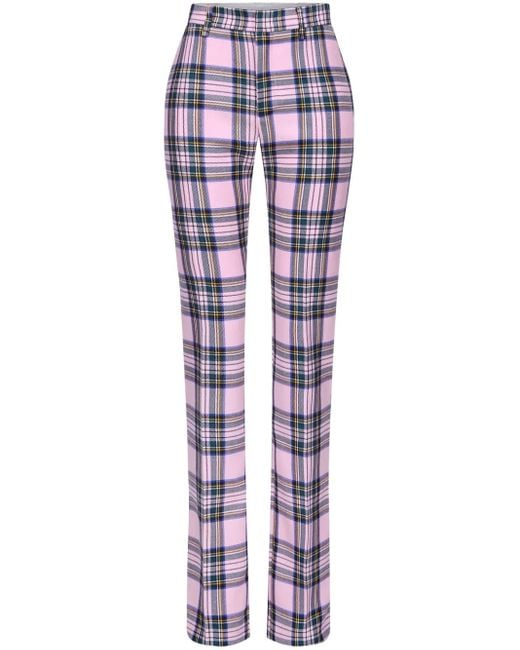 Area Blue Checked Trousers