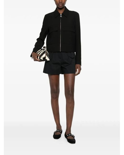 Patrizia Pepe Black Zip Pocket Jacket