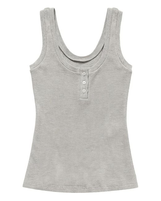 1989 STUDIO Gray Textured Tank Top