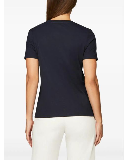Tommy Hilfiger Blue Logo-Print T-Shirt
