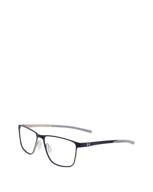 Under Armour White Rectangle-Frame Glasses for men