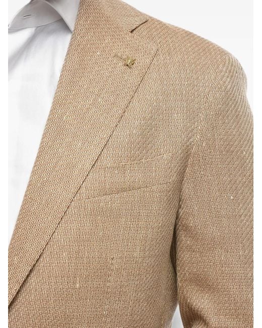 Corneliani Natural Single-Breasted Blazer for men