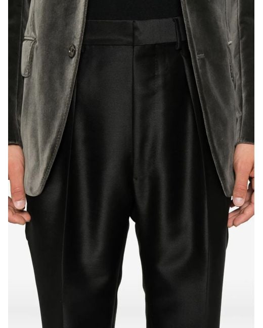 メンズ Tom Ford プリーツディテール パンツ Black