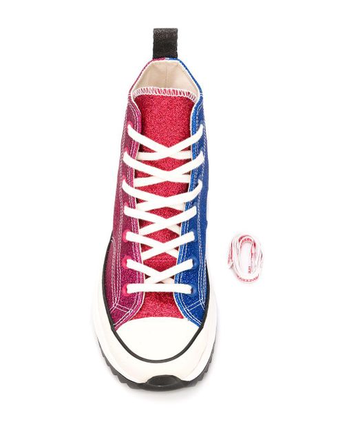 JW Anderson Rubber X Converse Run Star Hike High-top Sneakers in Pink |  Lyst UK