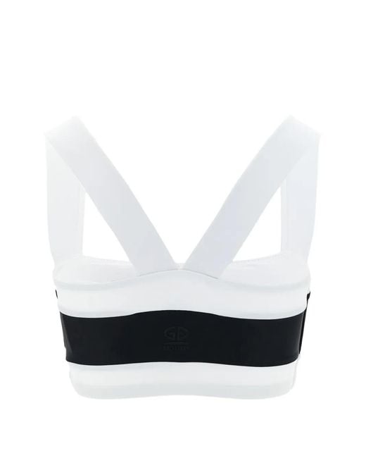 Goldbergh White Plonge Active Bikini Top