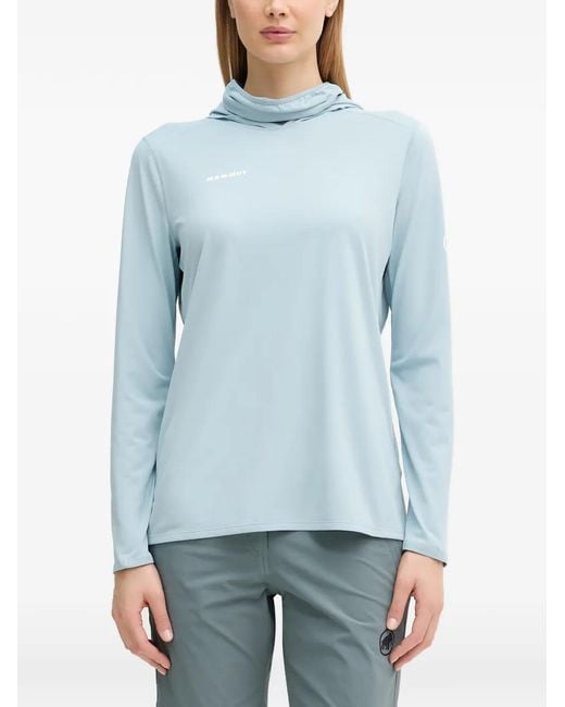 Mammut Blue Selun Fl Sun Performance Hoodie