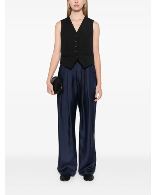 Barena Blue Silk Trousers