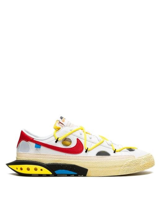 NIKE X OFF-WHITE White Blazer Low "University" Sneakers