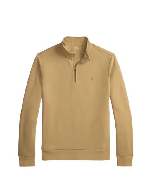 Polo Ralph Lauren Natural Logo-Embroidered Zip-Up Sweater for men