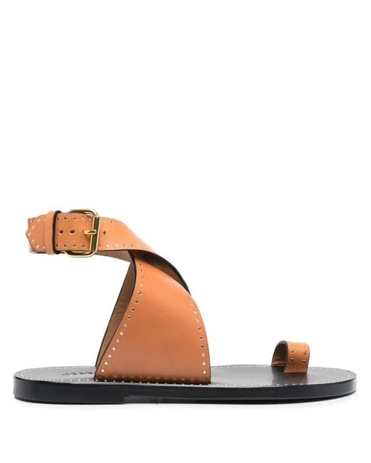 Isabel Marant Brown Jools Studded Sandals