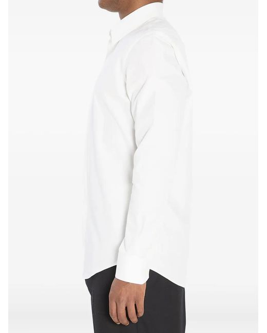 Fendi White Collar Cotton Shirt for men