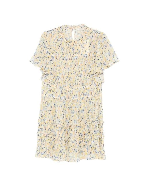 Ulla Johnson White Rylan Ruffled Floral Mini Dress