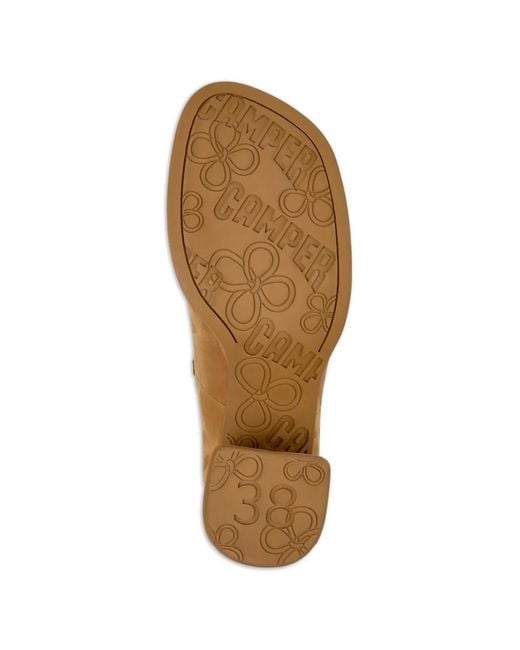Camper Natural Kora Buckle Pumps