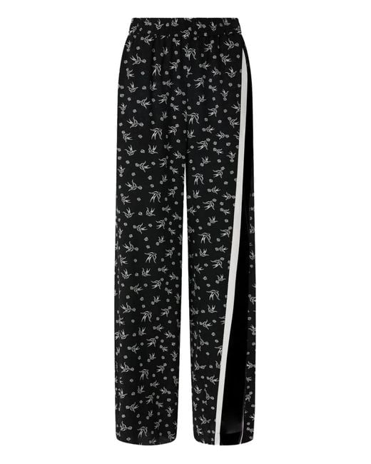 Pinko Black Side-Stripe Trousers