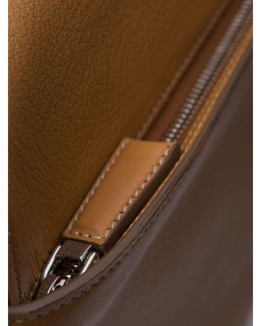 Prada Brown Logo-stamp Leather Shoulder Bag for men