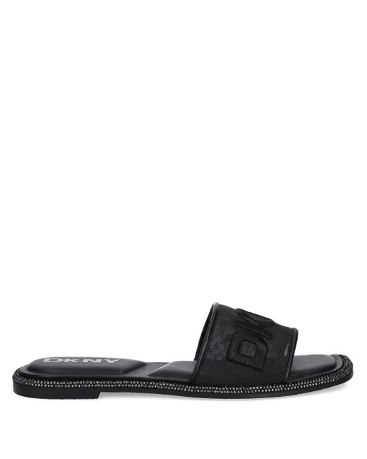 DKNY Black Pantoletten mit Logo