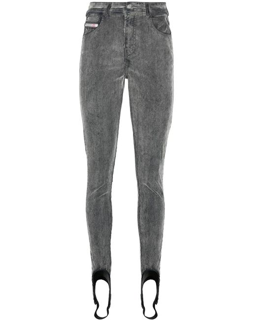 DIESEL Gray Slandy Stirrup Skinny Jeans