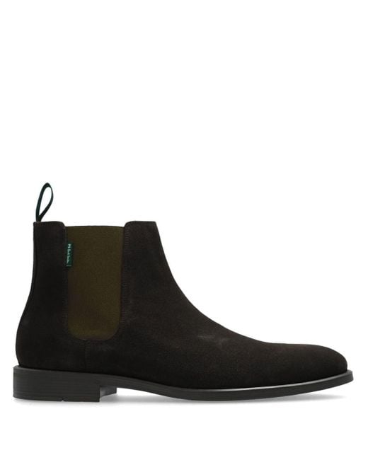 PS by Paul Smith Black Cedric Suede Ankle Boots for men