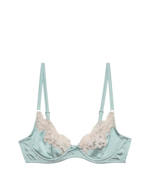 Fleur du Mal Blue Soutien-Gorge Juliet En Dentelle