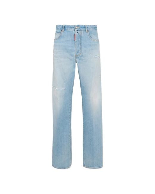 DSquared² Blue Super Bleached Stretch San Diego Jeans