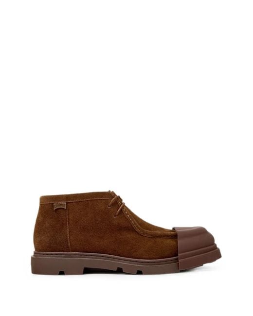 Camper Brown Junction Suede Ankle Boots for men