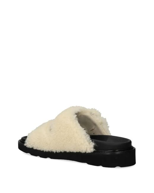 KENZO White Matto Slides