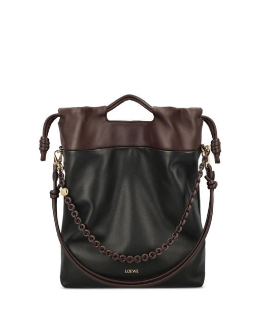 Loewe Black Chain-Detail Leather Shoulder Bag