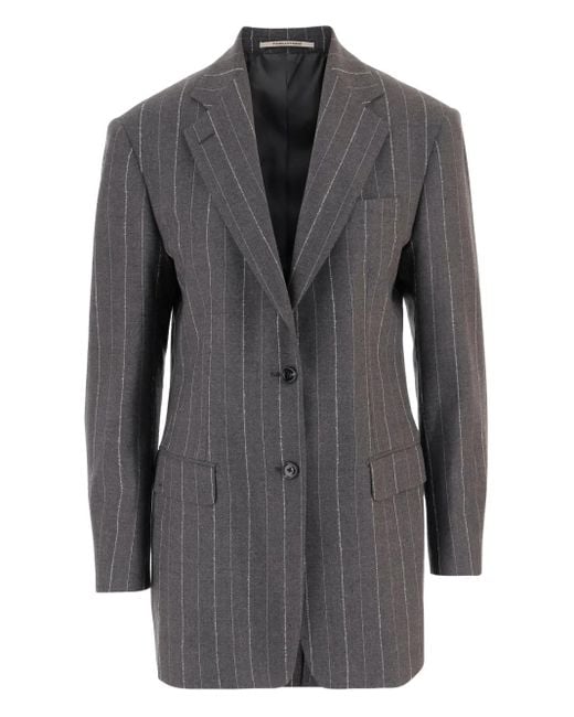 Blazer a rayas Tagliatore de color Gray