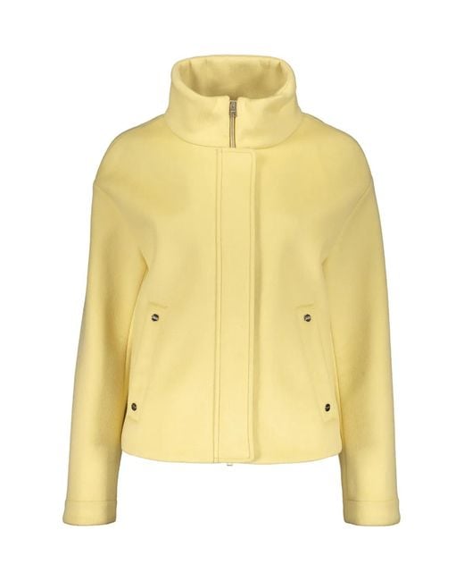 Herno Yellow Funnel-Neck Jacket