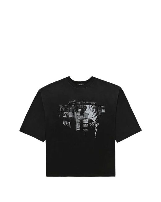 Willy Chavarria Black Welcome To Ny Buffalo T-Shirt for men