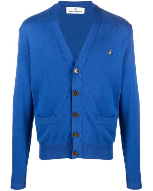 Vivienne Westwood Vest Met Borduurwerk in het Blue voor heren