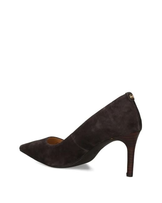 Michael Kors Brown 80Mm Pointed-Toe Suede Pumps