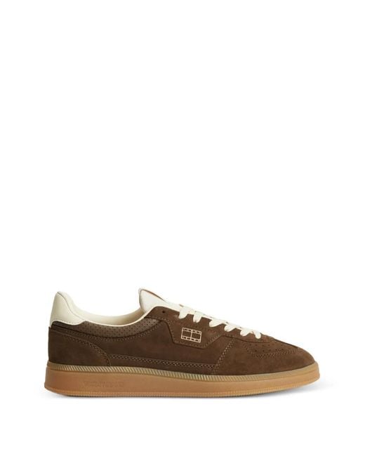 Tommy Hilfiger Brown Greenwich Suede Sneakers for men