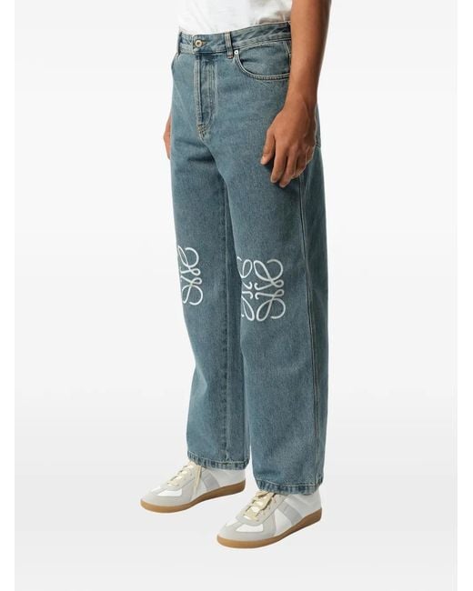 Anagram-Logo Jeans Loewe pour homme en coloris Blue