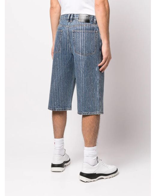 Alexander Wang Blue Below-Knee Denim Shorts