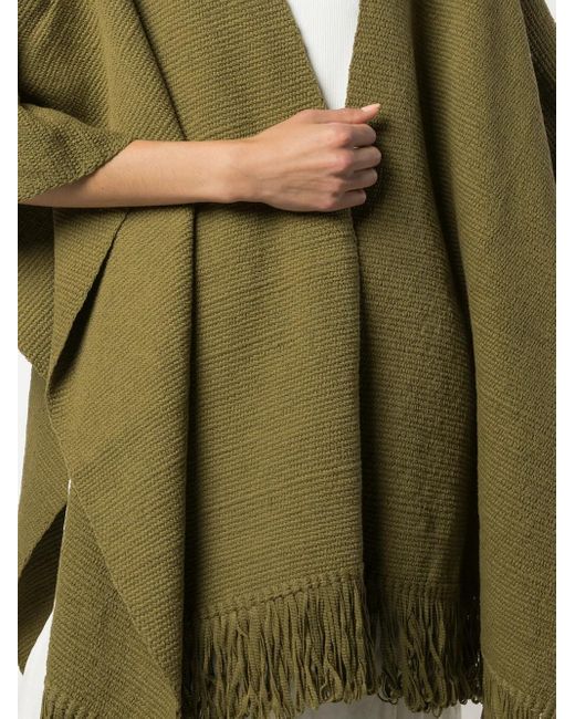 Voz Green Short-Sleeve Flared Cardi-Coat