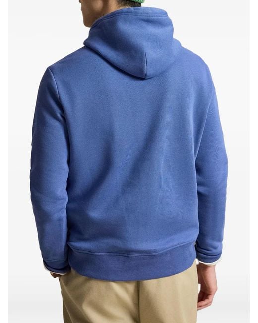 Polo Ralph Lauren Blue Logo-Detail Hoodie for men