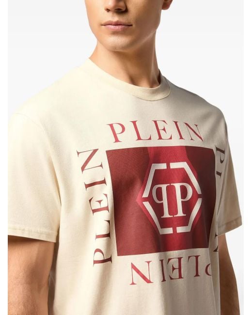 Philipp Plein T-Shirt Mit Logo-Print in Pink für Herren