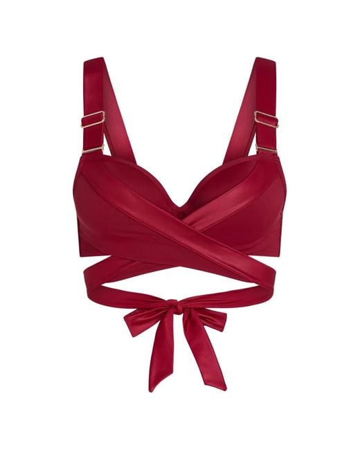 Marlies Dekkers Red Padded Push-Up Bikini Top