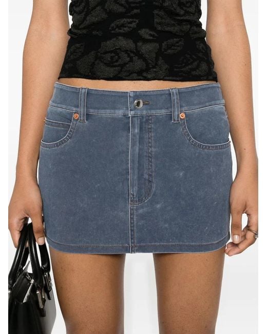 Alexander Wang Blue Denim Mini Skirt