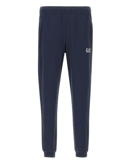 EA7 Blue Core Identity Track Pants for men
