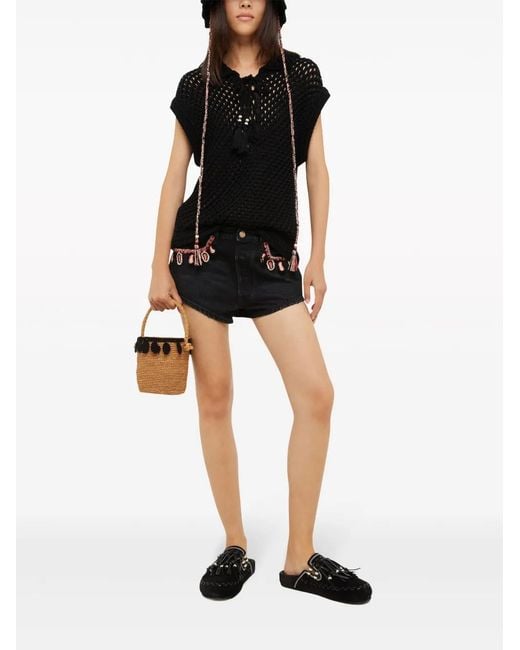 Alanui Black Shorts