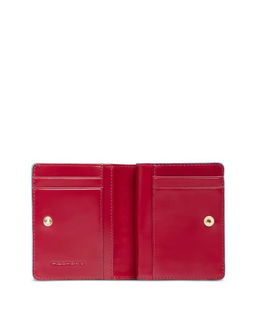 Piquadro Red Bifold Design Wallet
