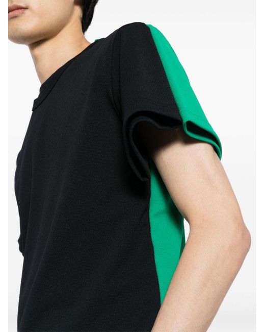 T-shirt con design patchwork di Comme des Garçons in Black da Uomo