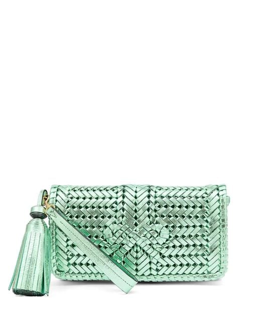 Anya Hindmarch Neeson タッセル クラッチバッグ グリーン | Lyst